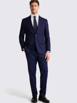 MOSS Tailored Regular Fit Stretch Suit Jacket^ Blue Suits