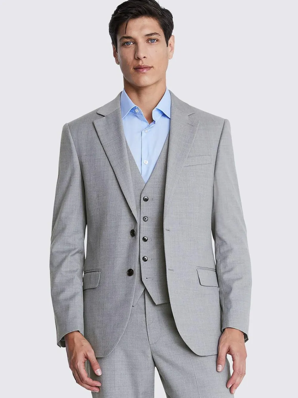 MOSS Regular Fit Stretch Suit Jacket^ Grey Suits