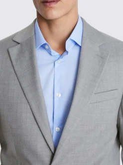 MOSS Regular Fit Stretch Suit Jacket^ Grey Suits