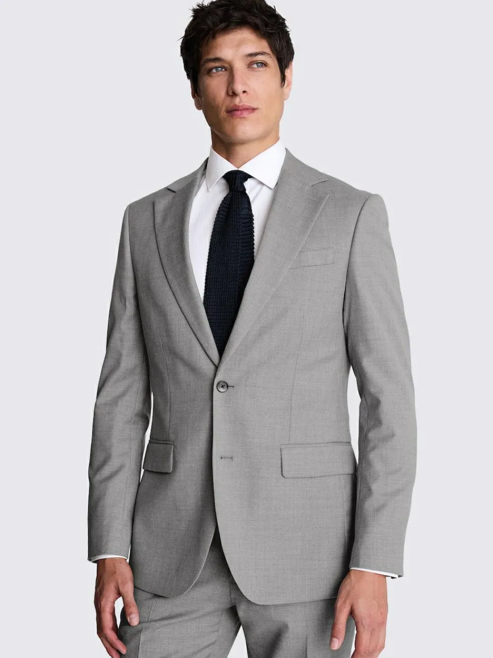 Sale MOSS Tailored Regular Fit Stretch Suit Jacket Light Grey
