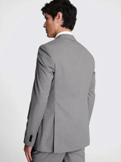 Sale MOSS Tailored Regular Fit Stretch Suit Jacket Light Grey