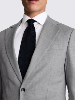 Sale MOSS Tailored Regular Fit Stretch Suit Jacket Light Grey