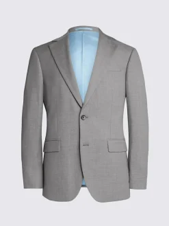 Sale MOSS Tailored Regular Fit Stretch Suit Jacket Light Grey
