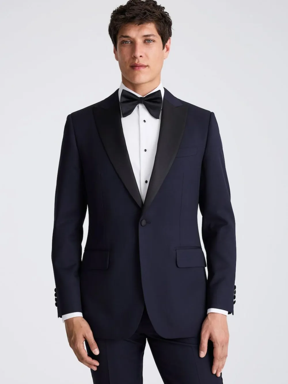 New MOSS Midnight Tailored Fit Tuxedo Jacket