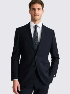 MOSS Navy Tailored Performance Suit Jacket^ Blue Suits|Suits & Tuxedos