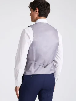 MOSS Navy Tailored Twill Suit Waistcoat^ Vests