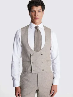 New MOSS Neutral Slim Suit Waistcoat