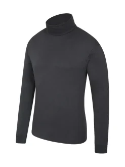 Discount Mountain Warehouse Black Mens Meribel 100% Cotton Thermal Multipack Top