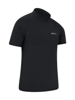 Mountain Warehouse Black UV Mens Rash Vest^ Swimwear