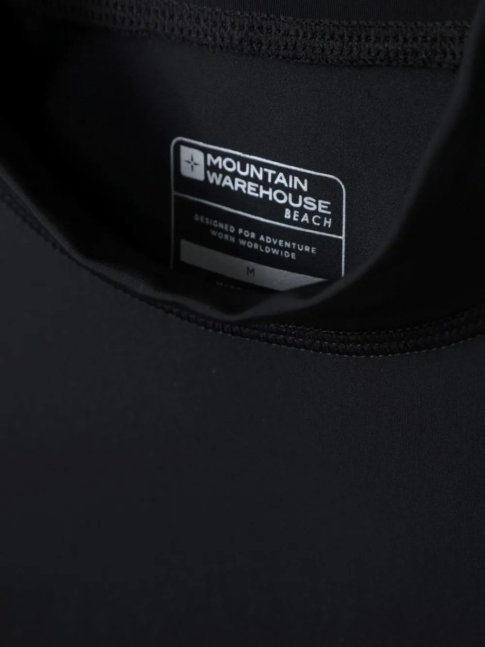 Mountain Warehouse Black UV Mens Rash Vest^ Swimwear