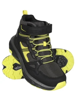 Mountain Warehouse Black Wander Waterproof Adaptive Walking Boots^BOY Boots|Boots