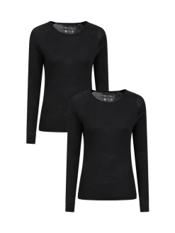 Sale Mountain Warehouse Black Womens Merino Thermal Top