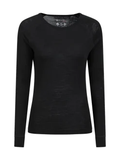 Sale Mountain Warehouse Black Womens Merino Thermal Top