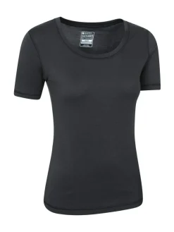 Mountain Warehouse Black Keep The Heat Short Sleeve T-Shirt^Women Thermals