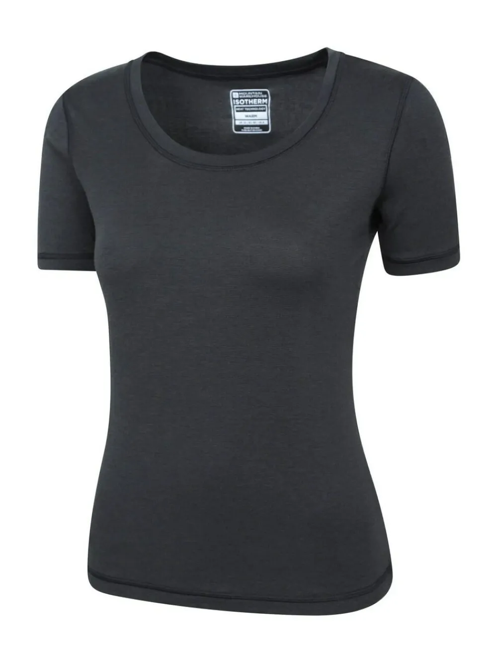 Mountain Warehouse Black Keep The Heat Short Sleeve T-Shirt^Women Thermals