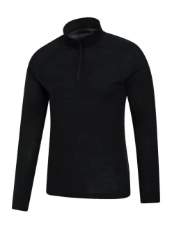 Mountain Warehouse Mens Merino Quarter Zip Thermal Top^ Underwear|Underwear