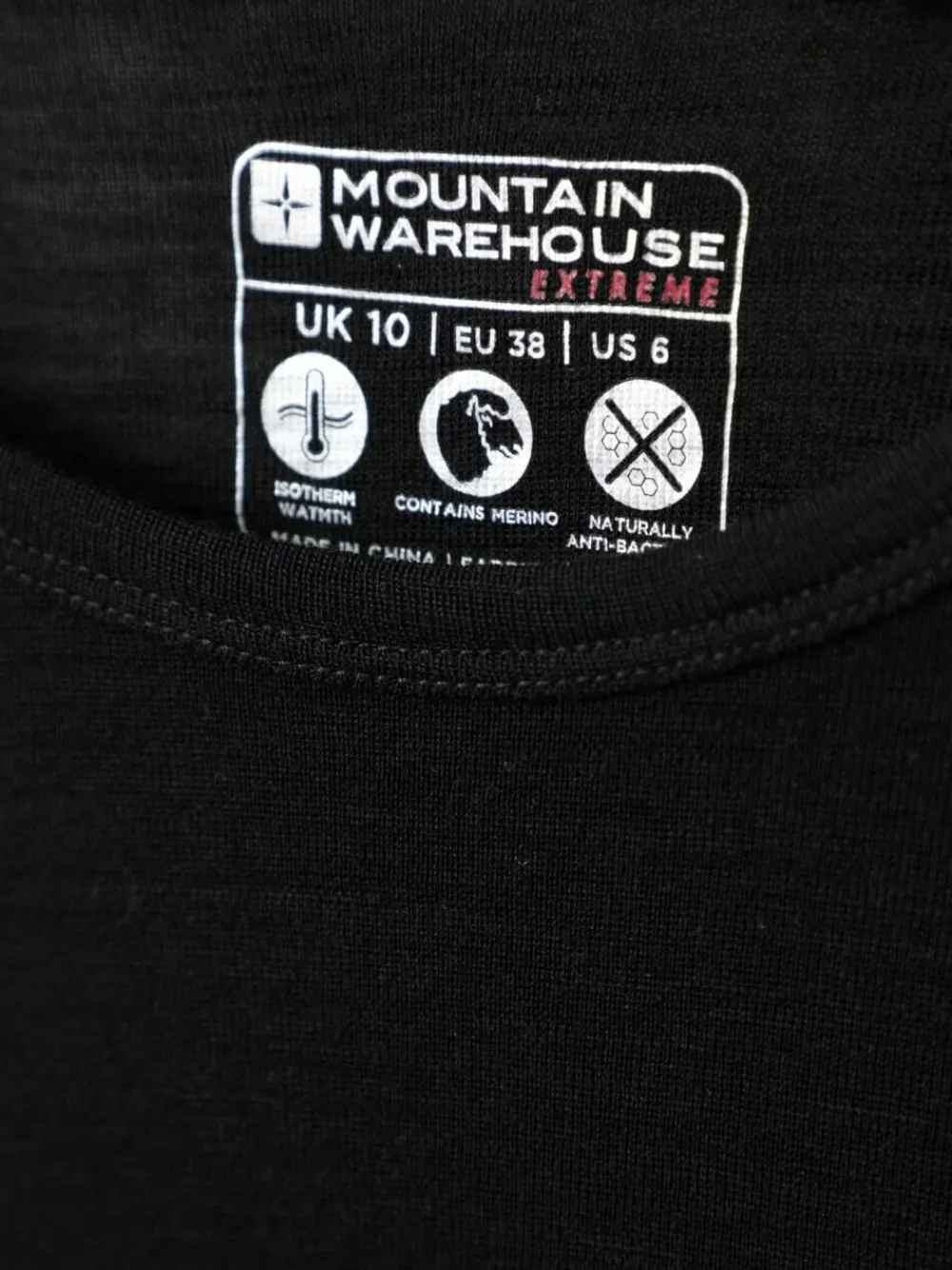 Sale Mountain Warehouse Womens Merino II Thermal Top Black