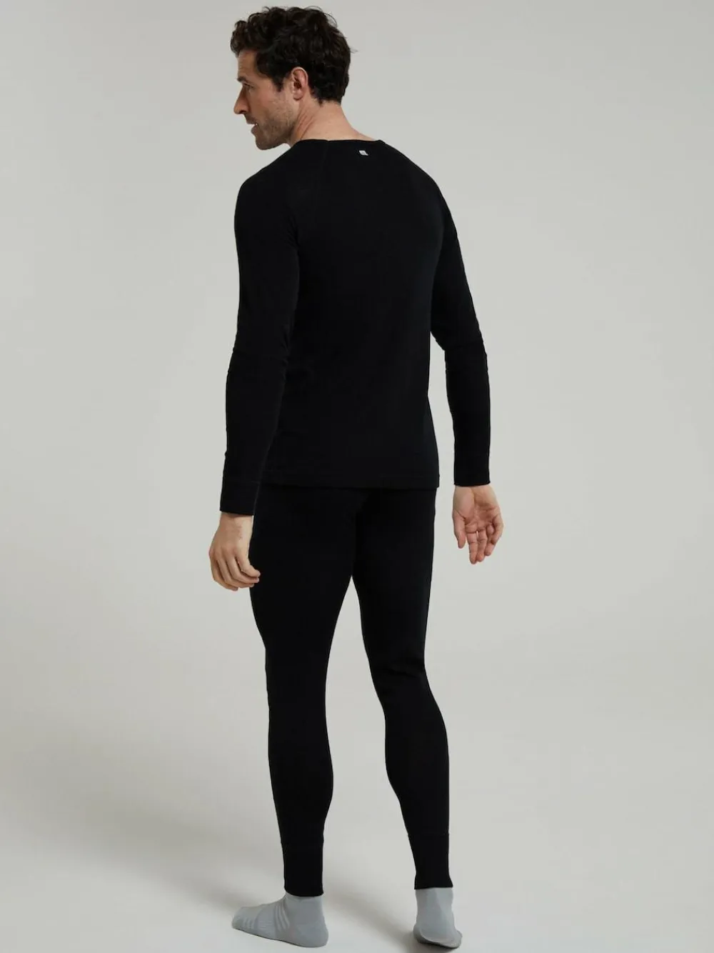Mountain Warehouse Black Mens Merino II Thermal Baselayer Joggers^ Underwear|Underwear