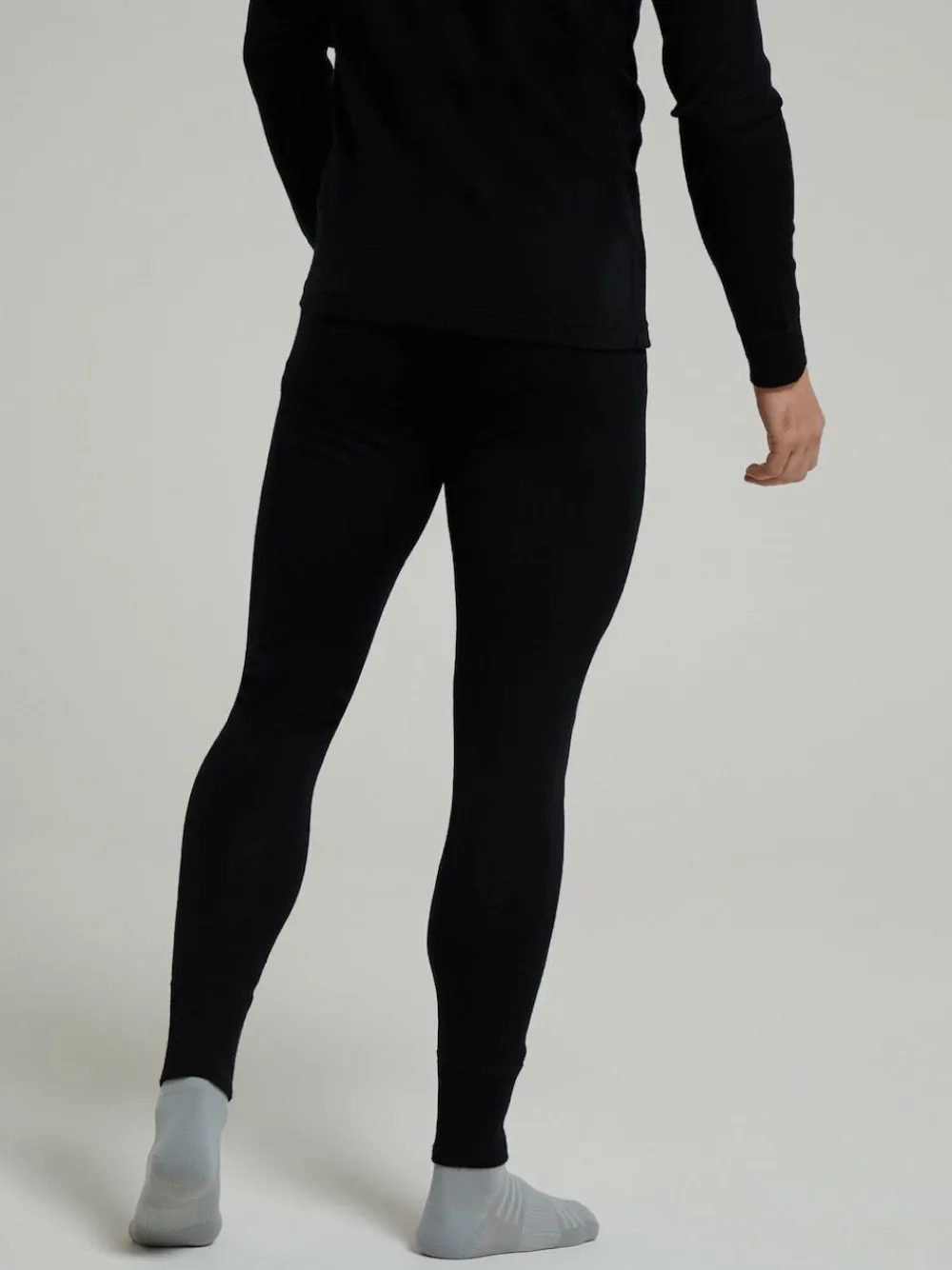 Mountain Warehouse Black Mens Merino II Thermal Baselayer Joggers^ Underwear|Underwear