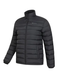 Hot Mountain Warehouse Mens Vista Water Resistant Padded Jacket Black