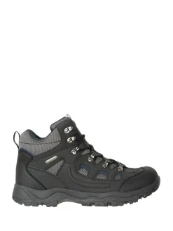 Discount Mountain Warehouse Black Adventurer Mens Waterproof Walking Boots
