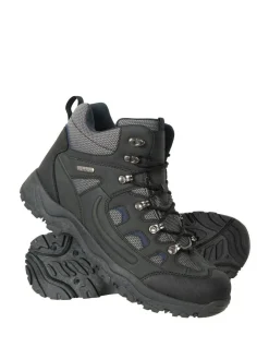 Discount Mountain Warehouse Black Adventurer Mens Waterproof Walking Boots
