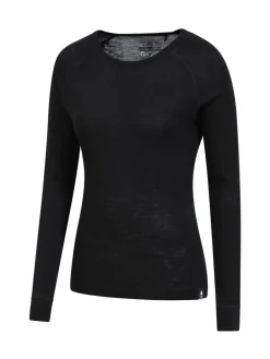 Hot Mountain Warehouse Black Womens Merino Long Sleeve Thermal Top