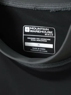 Mountain Warehouse Black Mens Long Sleeve Rash Vest^ Swimwear