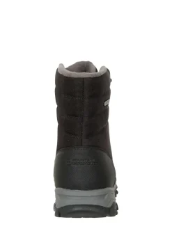 Hot Mountain Warehouse Black Fleece Lined Snow Mens Boots