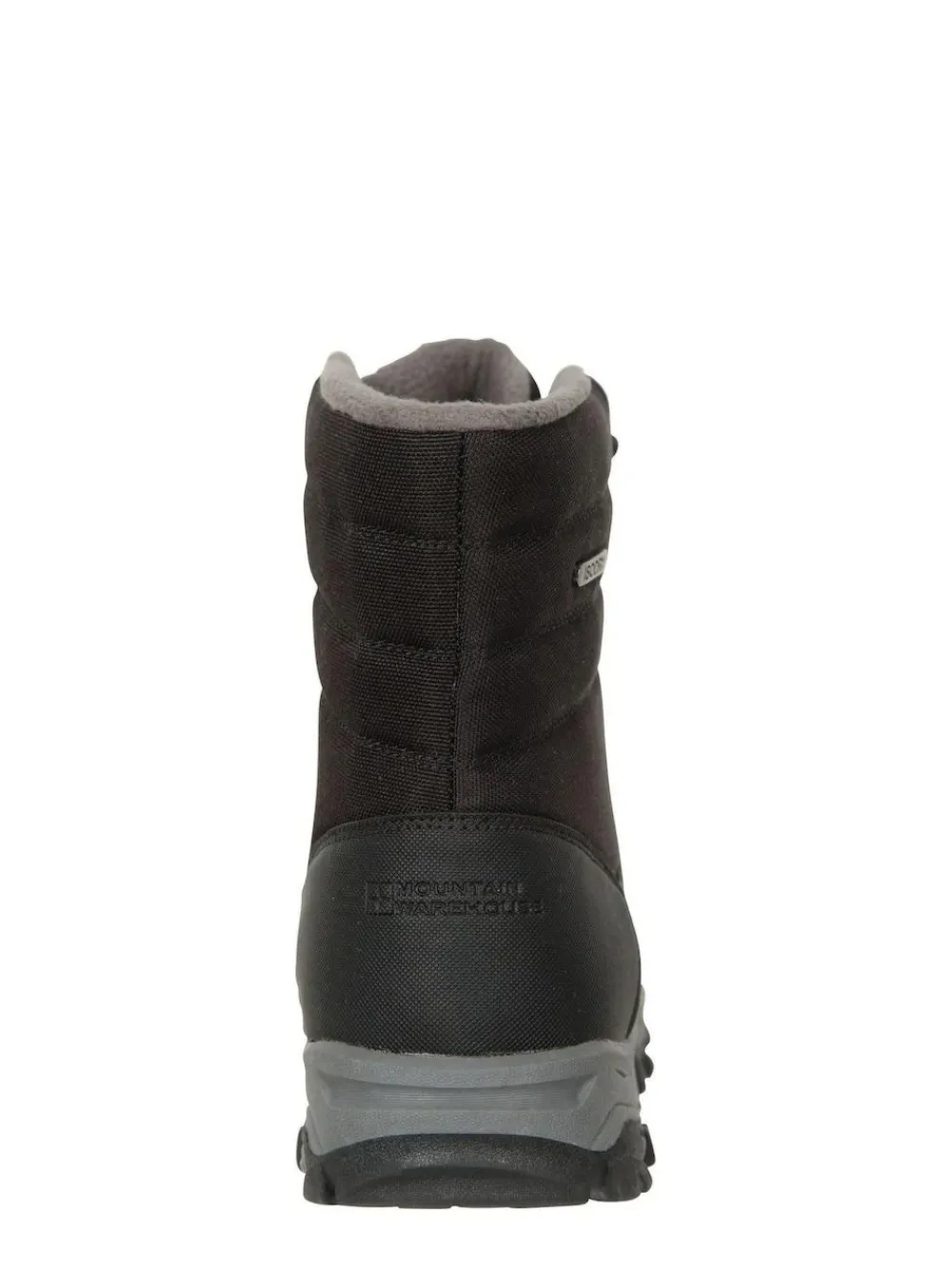 Hot Mountain Warehouse Black Fleece Lined Snow Mens Boots