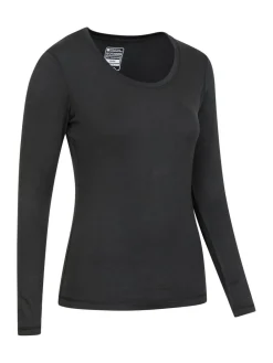 Mountain Warehouse Black Womens Keep The Heat Thermal Top and Pants Set^Women Thermals