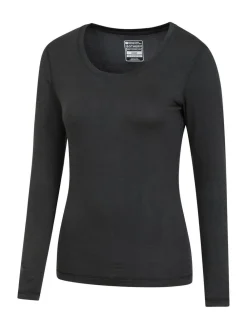 Mountain Warehouse Black Womens Keep The Heat Thermal Top and Pants Set^Women Thermals