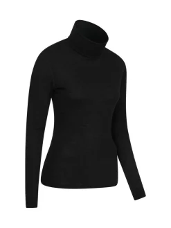 Mountain Warehouse Black Womens Merino Thermal Top^Women Thermals
