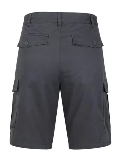 Outlet Mountain Warehouse Black/Grey Mens Lakeside 100% Cotton Cargo Shorts