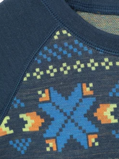 Clearance Mountain Warehouse Jacquard Merino Base Layer Set Blue