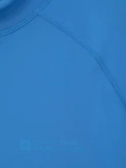 New Mountain Warehouse Mens Long Sleeve Rash Vest Blue