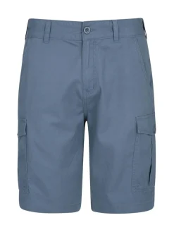 Mountain Warehouse Blue Mens Lakeside 100% Cotton Cargo Shorts^ Shorts