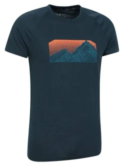 Outlet Mountain Warehouse Mens Talus Thermal Top Blue