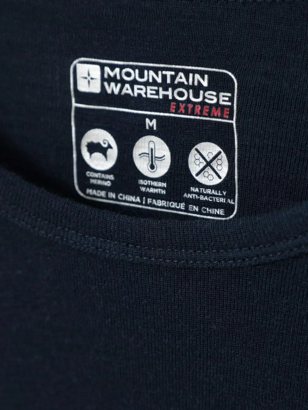 Mountain Warehouse Merino Mens Round Neck Thermal Top^ Underwear|Underwear
