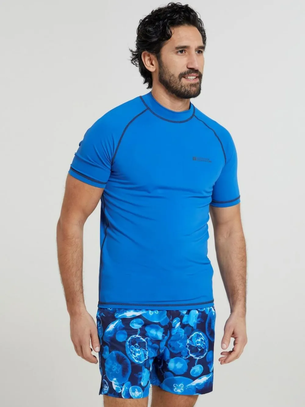 Hot Mountain Warehouse Mens UV Rash Vest Blue