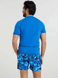 Hot Mountain Warehouse Mens UV Rash Vest Blue