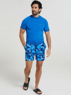 Hot Mountain Warehouse Mens UV Rash Vest Blue