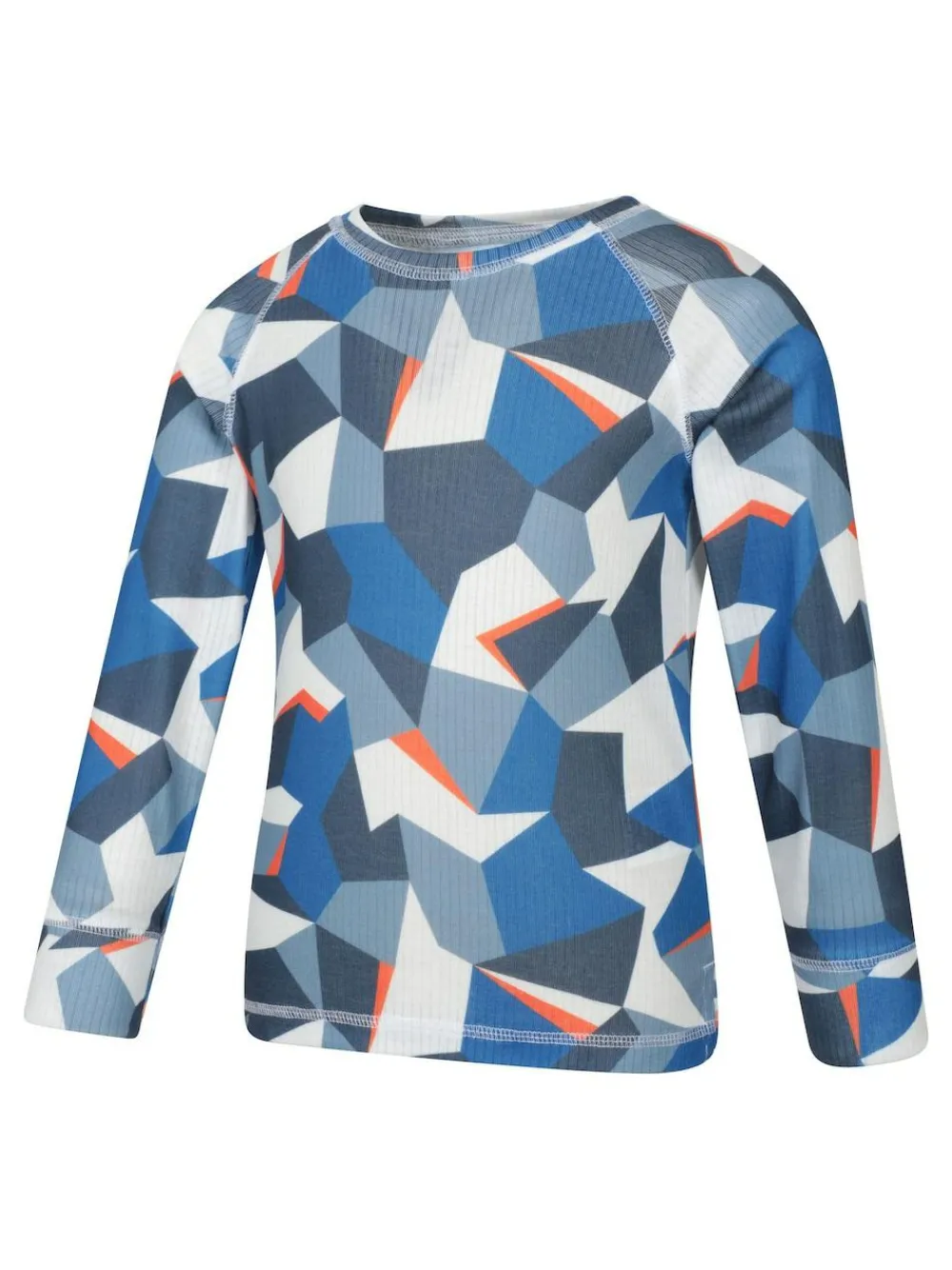 Sale Mountain Warehouse Blue Talus Printed Baselayer-Top & Pants Set