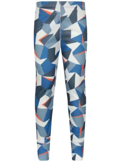 Sale Mountain Warehouse Blue Talus Printed Baselayer-Top & Pants Set