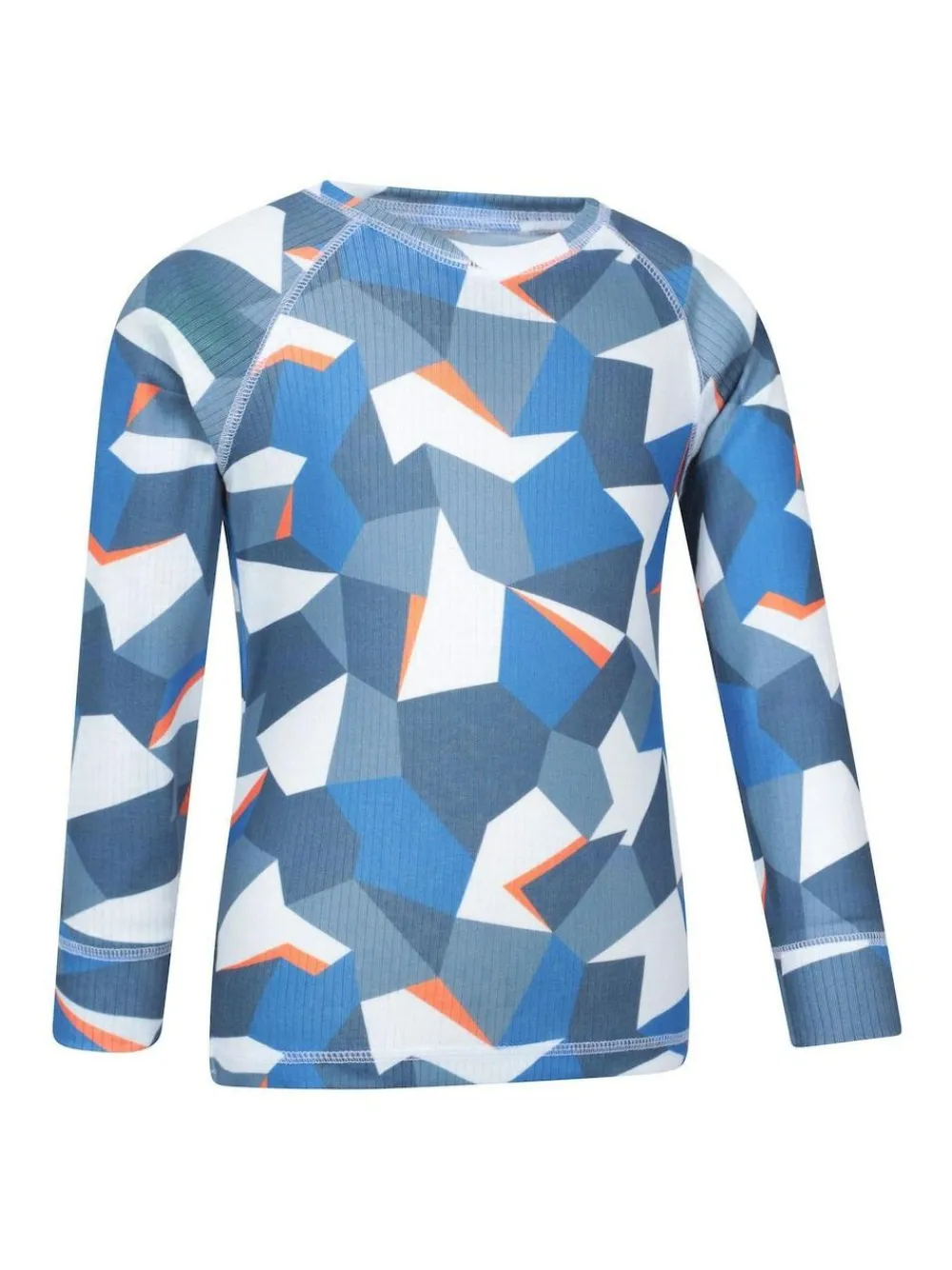 Mountain Warehouse Blue Talus Printed Baselayer-Top & Pants Set^BOY Nightwear|Thermals