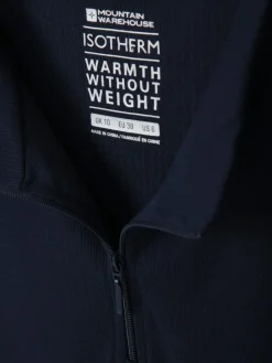 Outlet Mountain Warehouse Talus Womens Zip Neck Thermal Top Blue