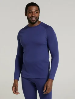 Clearance Mountain Warehouse Talus Mens Round Neck Thermal Top Blue