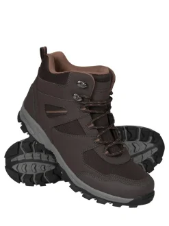 New Mountain Warehouse Mens Wide Fit Mcleod Boots Brown
