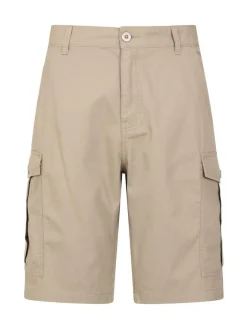 Mountain Warehouse Cream Mens Lakeside 100% Cotton Cargo Shorts