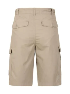 Mountain Warehouse Cream Mens Lakeside 100% Cotton Cargo Shorts
